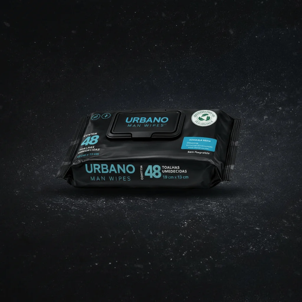Pacote de lenços umedecidos Urbano Wipes - SEU PADRÃO NO PILOTO AUTOMÁTICO